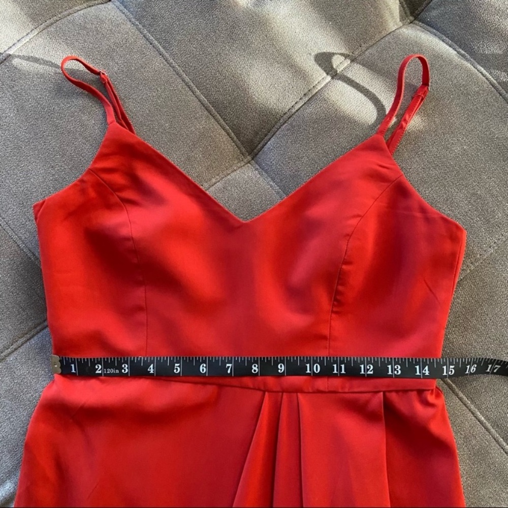 NWOT Lulus Reinette Rust Red Midi Dress - Picture 12 of 15